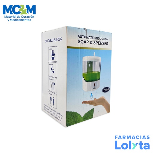 [320] DISPENSADOR AUTOMATICO GEL ANTIBACTERIAL O JABON 700 ML PR700