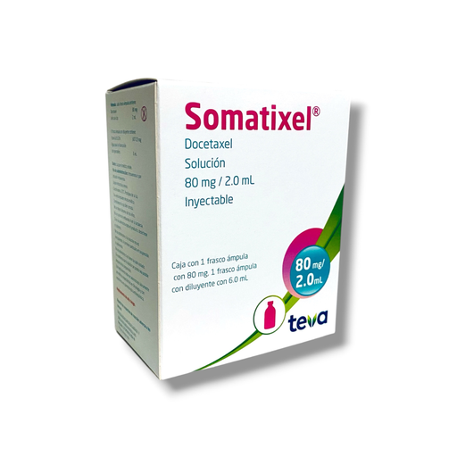 [1557] DOCETAXEL SOL INY 80 MG/2 ML C/1 FCO AMPULA SOMATIXEL LAB TEVA
