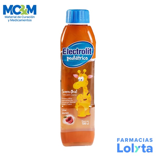 [2438] ELECTROLIT PEDIATRICO SUERO ORAL 500 ML MANZANA PISA