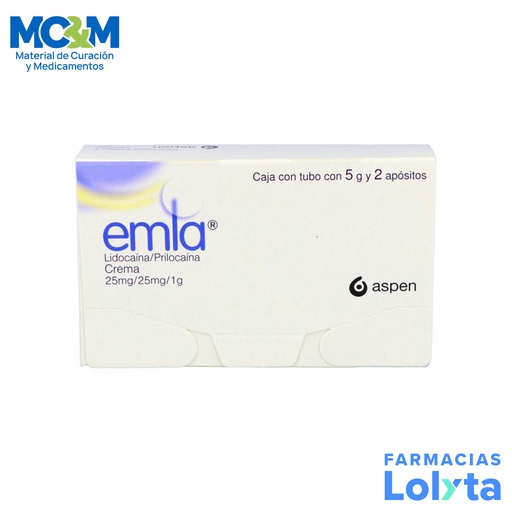 [817] EMLA CREMA 25MG/25MG/1G LIDOCAINA PRILOCAINA C/5 G LAB ASPEN