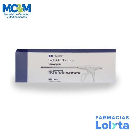 [3249] ENDO CLIP II AUTO SUTURE CLIP APPLIER 10MM REF 176657 COVIDIEN