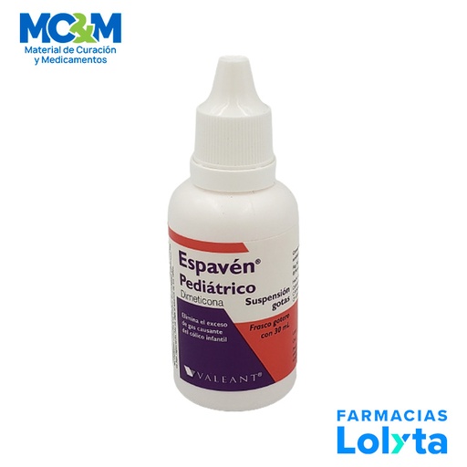 [1377] ESPAVEN PEDIATRICO SUSPENSION 10 G/100 ML FCO GOTERO C/30ML SIMETICONA (DIMETICONA) LAB VALEANT