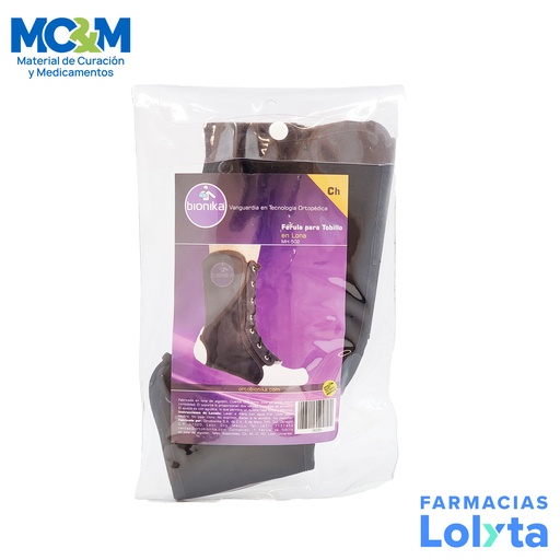 [3117] FERULA PARA TOBILLO EN LONA CHICA BIONIKA MH-502
