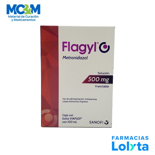 [393] FLAGYL SOL INY 500 MG/100 ML METRONIDAZOL LAB SANOFI AVENTIS