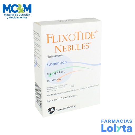 [1249] FLIXOTIDE NEBULES SOL INY 0.5MG C/10 AMP FLUTICASONA LAB GLAXOS