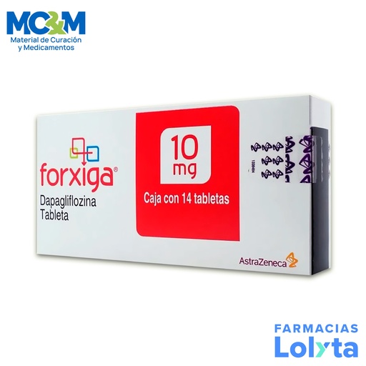 [421] FORXIGA 10 MG C/14 TAB DAPAGLIFLOZINA LAB AZTRAZENECA