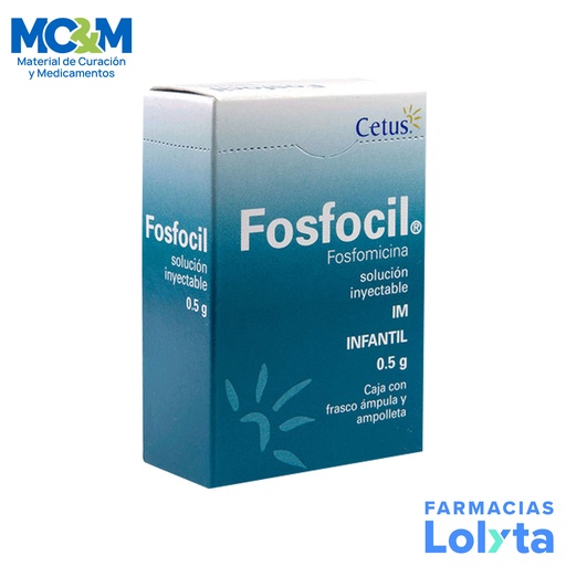 [272] FOSFOCIL INFANTIL SOL INY 0.5 G/2 ML IM FOSFOMICINA LAB CETUS