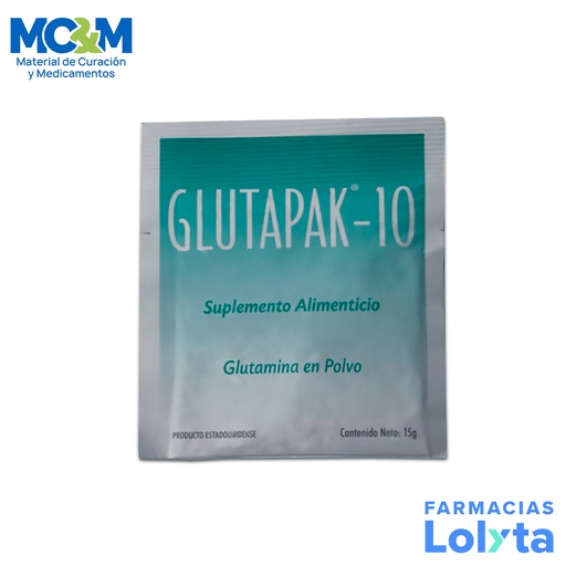 [444] GLUTAPAK-10 SOBRE C/15 G GLUTAMINA