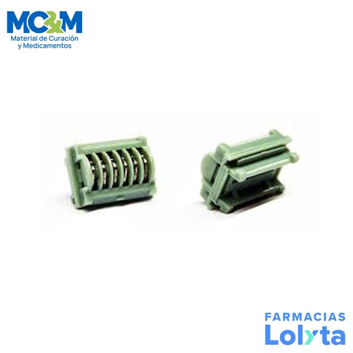 [3948] HEM-O-LOK POLIMERO VERDE MEDIANO CARTUCHO C/6 CLIPS (2-7 MM) LIGACLIP REF 544220 ETHICON