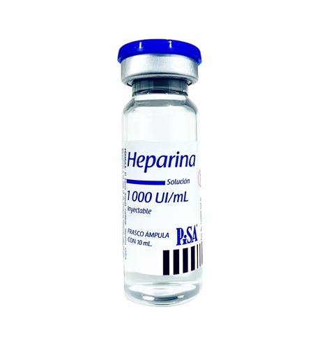 [2460] HEPARINA SODICA SOL INY 1000 UI/ML C/10 ML LAB PISA (INHEPAR)