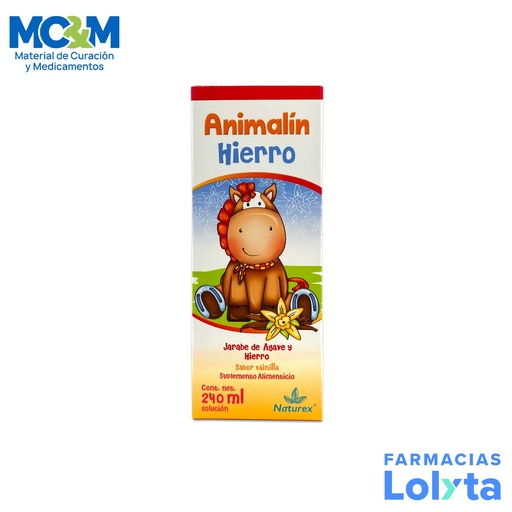 [463] HIERRO 6.66 MG SOL 240 ML ANIMALIN LAB  NATUREX