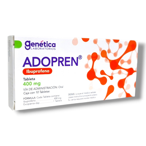 [2060] IBUPROFENO 400 MG C/10 TAB ADOPREN LAB GENETICA