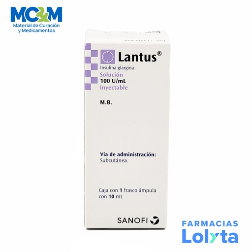 [1190] INSULINA LANTUS SOLOSTAR SOL INY 100 U/ML C/10 ML INSULINA GLARGINA LAB SANOFI AVENTIS (RF)