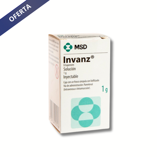 [228] INVANZ SOL INY 1 G ERTAPENEM LAB MSD