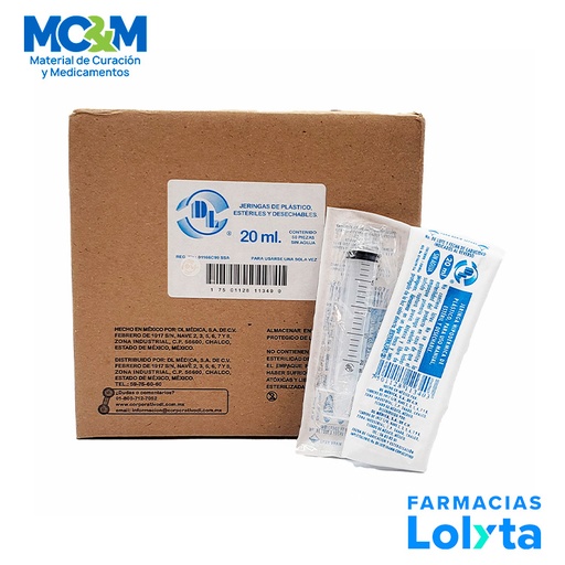 [3517] JERINGA 20ML S/A C/50 DENTILAB