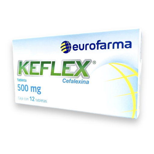 [508] KEFLEX 500 MG C/12 TAB CEFALEXINA LAB EUROFARMA