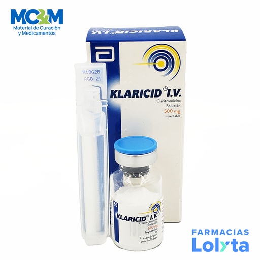 [278] KLARICID I.V. SOL INY 500 MG CLARITROMICINA LAB ABBOTT