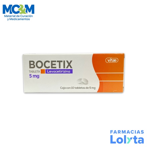 [527] LEVOCETIRIZINA 5 MG C/10 TAB BOCETIX LAB VITAE