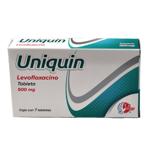 [2107] LEVOFLOXACINO 500 MG C/7 TAB UNIQUIN LAB COLLINS