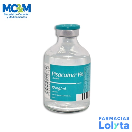 [2548] LIDOCAINA 1% SOL INY 10 MG/ML C/50 ML PISACAINA LAB PISA