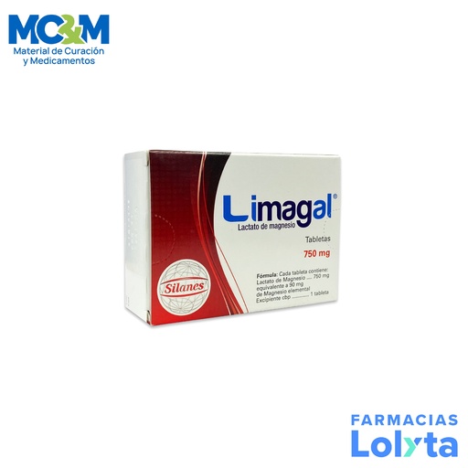 [532] LIMAGAL 750 MG C/30 TAB LACTATO DE MAGNESIO LAB SILANES