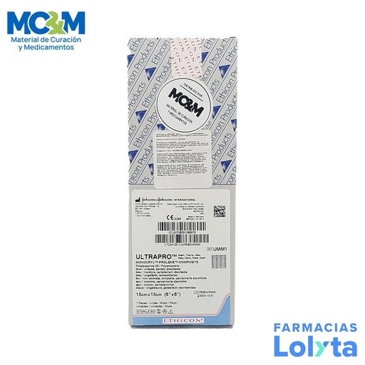 [3798] MALLA ULTRAPRO 15 X 15 CM JOHNSON