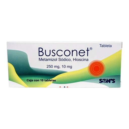 [1841] METAMIZOL SODICO BUTILHIOSCINA 250/10 MG C/10 TAB BUSCONET LAB SONS