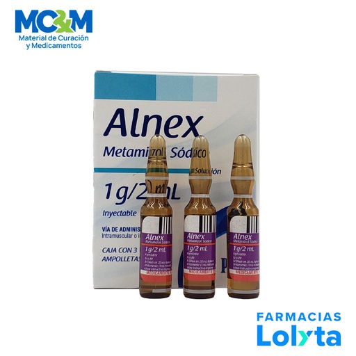 [2506] METAMIZOL SODICO SOL INY 1G/2ML C/3 AMP ALNEX LAB PISA