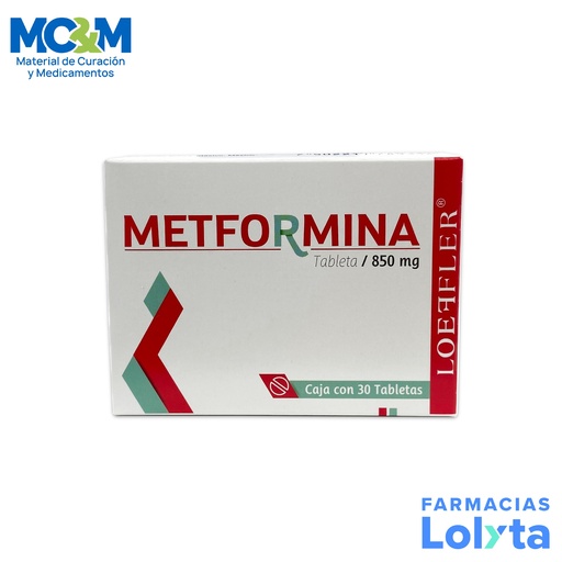 [1072] METFORMINA 850 MG C/30 TAB LAB LOEFFLER