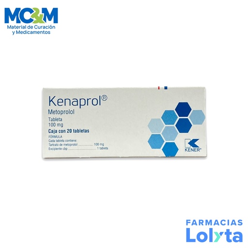 [593] METOPROLOL 100 MG C/20 TAB KENAPROL LAB KENER