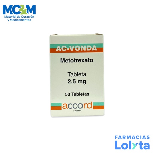 [594] METOTREXATO 2.5 MG C/50 TAB AC-VONDA LAB ACCORD