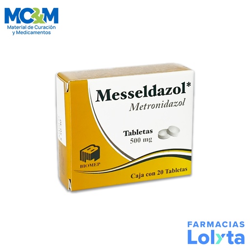[597] METRONIDAZOL 500 MG C/20 TAB MESSELDAZOL LAB BIOMEP