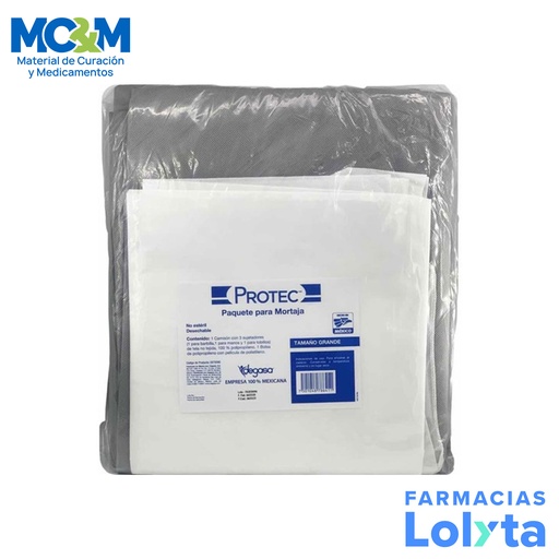 [3432] PAQUETE PARA MORTAJA IMPERMEABLE GRANDE PROTEC DEGASA 870090