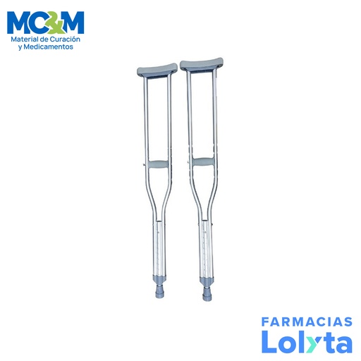 [4471] MULETA DE ALUMINIO EKO MOBILITY MEDIANA C/2 PZ
