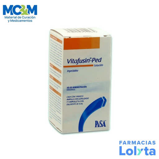 [622] MULTIVITAMINICO SOL INY C/1 AMP VITAFUSIN-PED LAB PISA