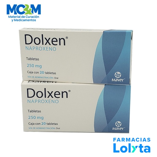 [2200] NAPROXENO 250 MG C/20 TAB DOLXEN LAB MAVER
