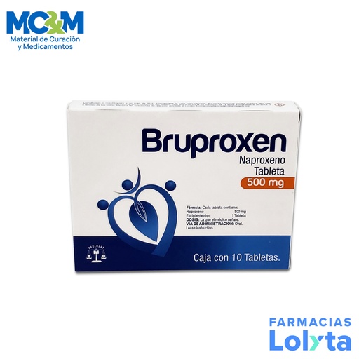 [2202] NAPROXENO 500 MG C/10 TAB BRUPROXEN LAB BRULUART