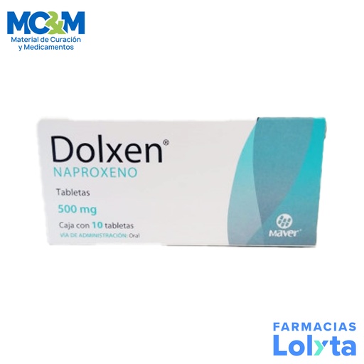 [2203] NAPROXENO 500 MG C/10 TAB DOLXEN LAB MAVER