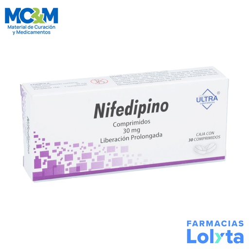 [2230] NIFEDIPINO 30 MG C/30 COMPRIMIDOS LP LAB ULTRA