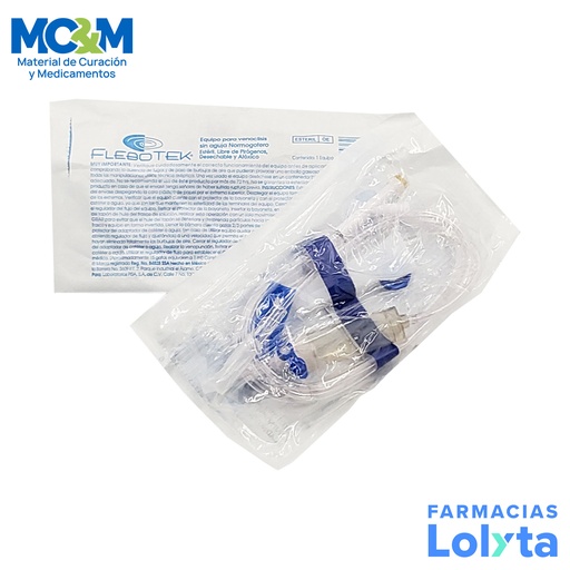 [4150] FLEBOTEK NORMOGOTERO EQUIPO PARA VENOCLISIS SIN AGUJA LAB PISA