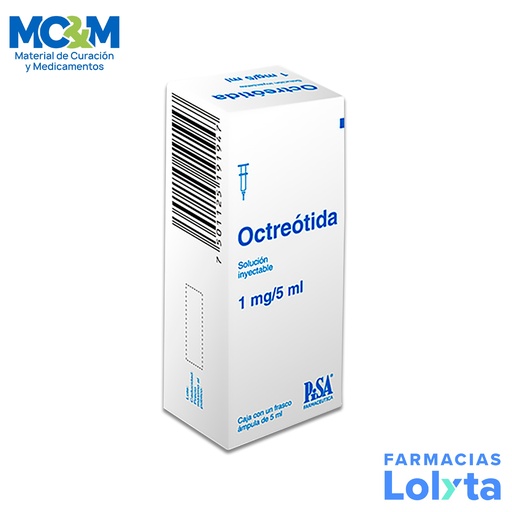 [631] OCTREOTIDA SOL INY 1 MG/5 ML C/1 FCO AMP (RF)