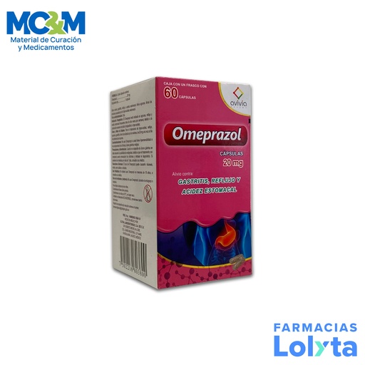 [1085] OMEPRAZOL 20MG C/60 CAP LAB AVIVIA