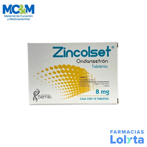[634] ONDANSETRON 8 MG C/10 TAB ZINCOLSET LAB SERRAL