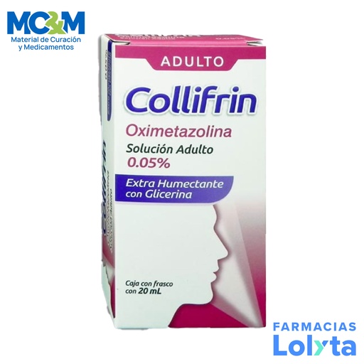 [2270] OXIMETAZOLINA SOL NASAL 0.05% C/20 ML COLLIFRIN ADULTO LAB COLLINS