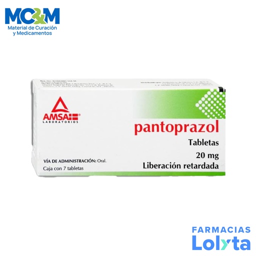 [2271] PANTOPRAZOL 20 MG C/7 TAB LIBERACION RETARDADA LAB AMSA