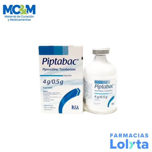 [2582] PIPERACILINA TAZOBACTAM SOL INY 4/0.5 G PIPTABAC LAB PISA