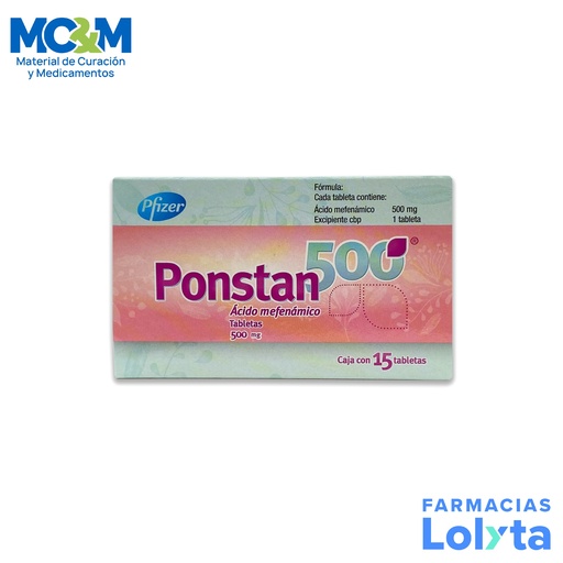 [659] PONSTAN 500 MG C/15 TAB ACIDO MEFENAMICO LAB PFIZER
