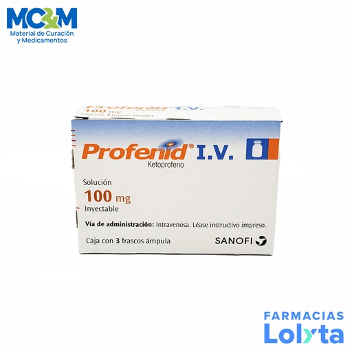 [727] PROFENID SOL INY 100 MG IV C/3 AMP KETOPROFENO LAB SANOFI