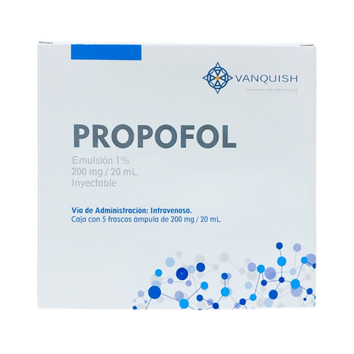 [669] PROPOFOL EMULSION INY 200 MG/20 ML C/5 AMP LAB VANQUISH