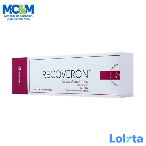[681] RECOVERON 5 G/100 G UNGUENTO C/40 G ACIDO ACEXAMICO LAB ARMSTRONG